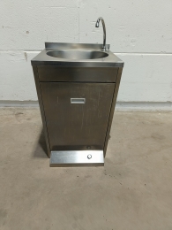 Stainless steel hand wash basin (foot operated)
